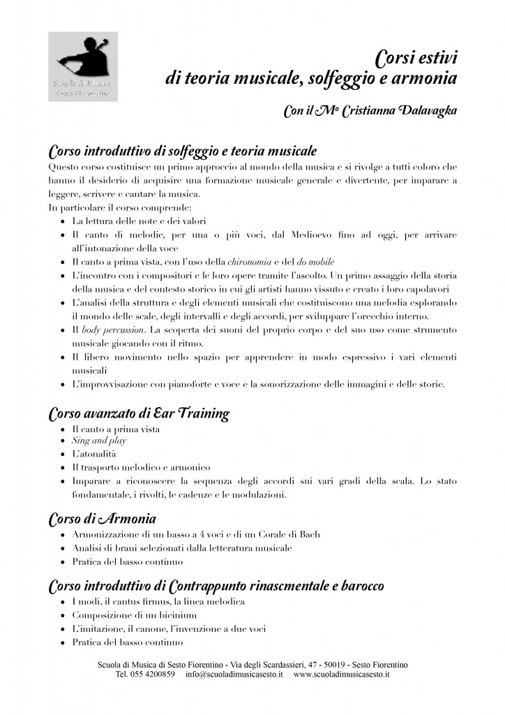 teoria e solfeggio